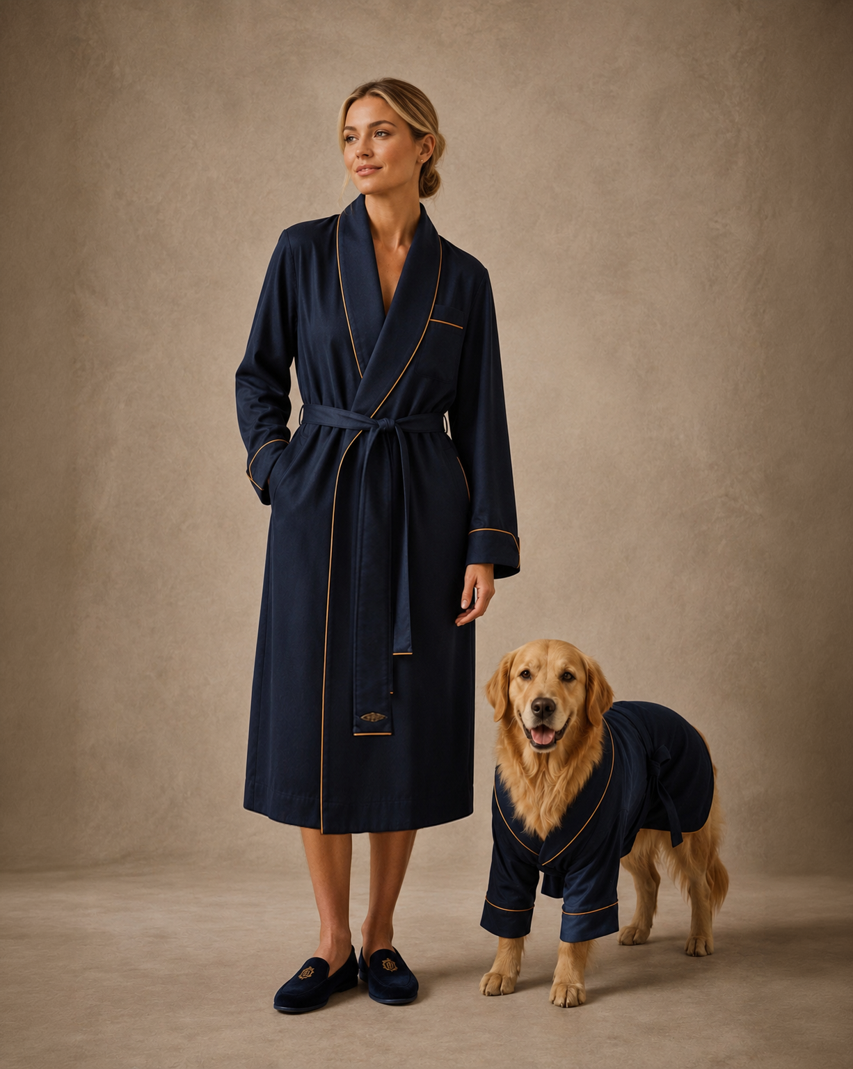 Dark Navy Hound Gown