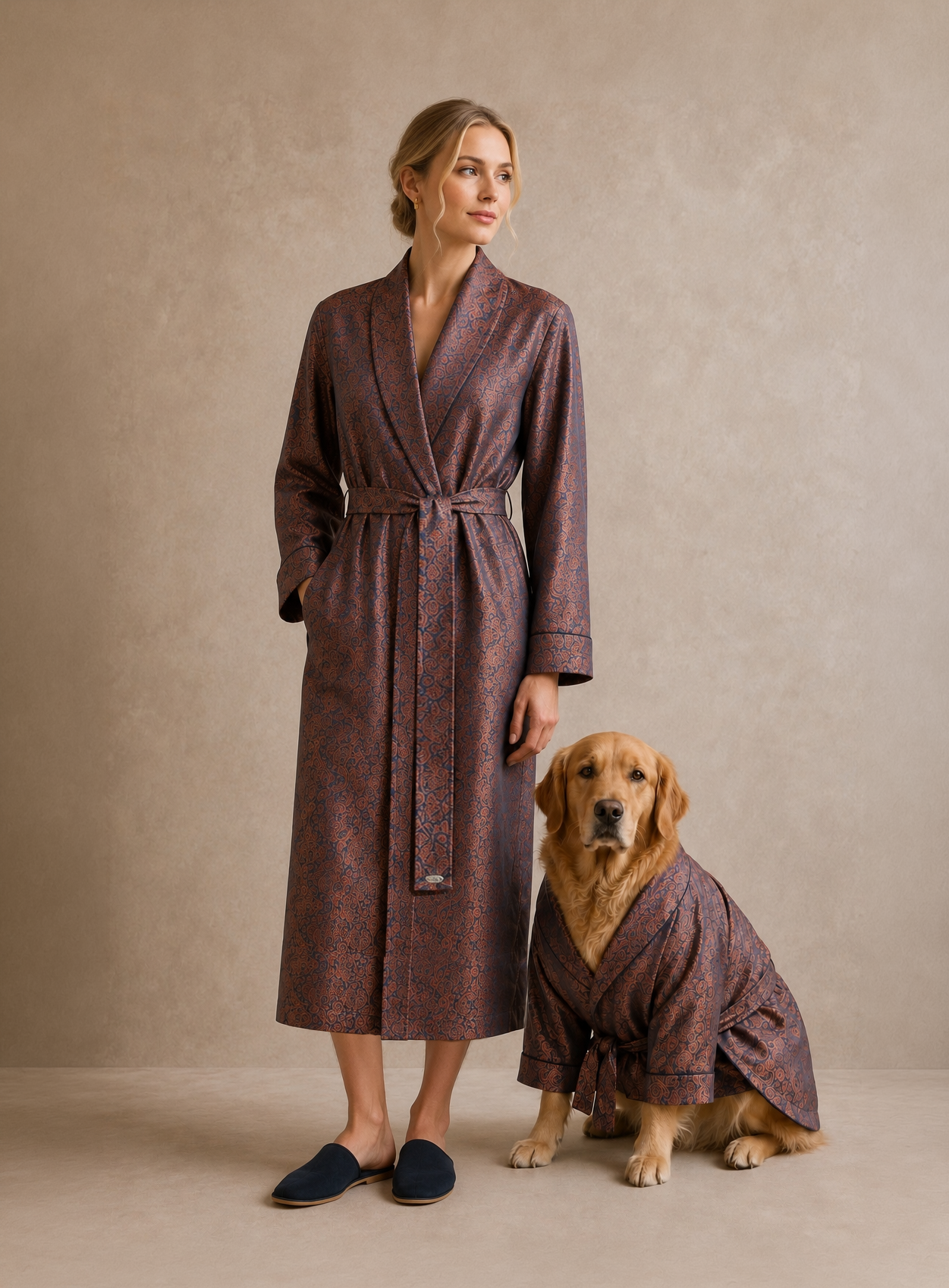 Paisley Adult Dressing Gown